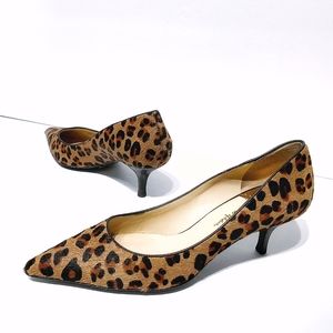 Cole Haan Animal Print Hair Cheetah Kitten Heels